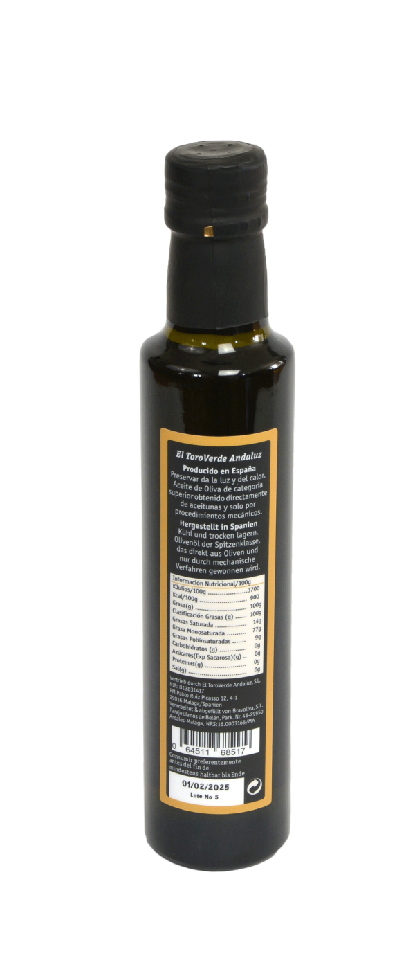 El ToroVerde premium hojiblanca 250ml Limitierte Gold Edition – Bild 2